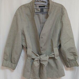 Glamorous Green ATTENTION Blazer with Gold Sparkles – Size XL